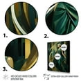 thumbnail image 3 of Designart "Stunning Green and Gold Elegance of Woman in Emerald IV" Fashion Canvas Wall Art - Glam Green Woman Living Room Canvas Art, 3 of 6