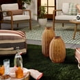 thumbnail image 2 of Rattan Solar Outdoor Patio Lantern - Hearth & Hand with Magnolia, 2 of 5