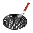 thumbnail image 1 of Sartén para asar, placa para parrilla, fácil de limpiar, mango plegable, sartén para asar en interiores o exteriores, sartén para cocinar para viajar, 1 of 9