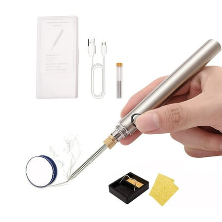 

5V 15W USB Cordless Soldering Iron Kit 1100MAh Wireless Rechargeable Battery Powered Charging Welding Repair Tool