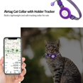 thumbnail image 1 of Collar para gato Airtag - Airtag reflectante - Con soporte para collar para gato - Compatible con Apple Airtag para gatos y cachorros (púrpura), 1 of 2