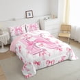 thumbnail image 3 of Manfei Initial Monogrammed 2pcs Twin Comforter Set,Bowknot,Super Cozy Alphabet Bedding, 3 of 8