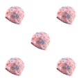 thumbnail image 3 of Maytalsory Bonnet Ethnique Style Hijab Floral Imprimé Coloré Turban Réglable Oreille Protection Style Accessoires Bonnet Rose Fleur 5Set, 3 of 6