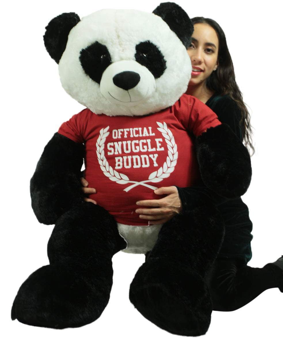 Big Stuffed Panda 48 Inch Soft Large 4 Foot Teddy Bear Big Plush Animal