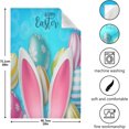 thumbnail image 5 of Easter Bunny Ear Kitchen Tea Towels Set of 1 Absorbent Hand Dish Towels, Cute Eggs Dishcloths Lint-Free 18x28 Inch Fast Drying for Cooking Baking Home Clean, 5 of 7