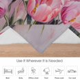 thumbnail image 6 of Easter Pink Flannel Blanket for Bed,Travel and Camping, Tulip Oil Painting Super Soft Cozy Blanket for All Seasons 60"x80", 6 of 7