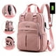thumbnail image 4 of Mochila informal para mujer, mochila con carga USB, bolso para computadora, mochila de viaje de estilo universitario de gran capacidad, 4 of 6