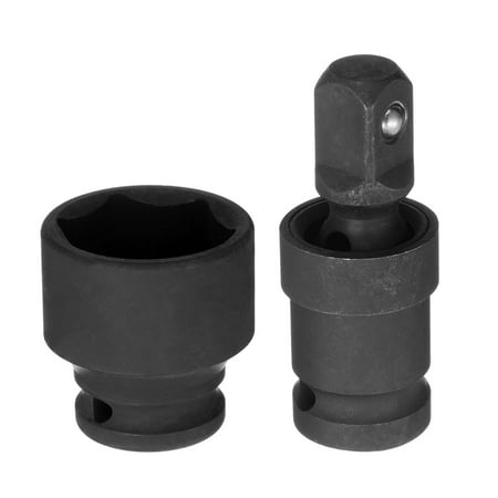 

Uxcell 32mm Impact Shallow Socket 1/2 Drive Chromium Molybdenum Steel with Universal Joint