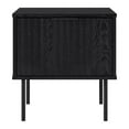 thumbnail image 5 of CorLiving Lysander Contemporary Single Drawer Fluted Engineered Wood End Table, Black, 5 of 8