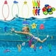 thumbnail image 1 of Juguetes de piscina, juguetes para bebés, juguetes de buceo en piscina para niños, juegos de natación subacuáticos con coloridos juguetes flotantes que se hunden, ideales para búsquedas de tesoros en, 1 of 6