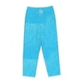 thumbnail image 4 of Sigee Sky Blue Glitter Print Women's Soft Pajama Pants - Breathable and Comfortable Lounge Sleep Bottoms with Elastic Waistband and Pockets-Medium, 4 of 9