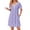 Floral Purple, variant on Ekouaer Nightgowns for Women Cotton Night Gowns Short Sleeve Moo Moos Button House Dress V Neck Sleepshirts Soft Sleepwear