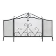 thumbnail image 5 of Indoor Fireplaces Onyx 3-Panel Iron Fireplace Screen 54" x 31.5", Black Finish,Electric Indoor Fireplaces, 5 of 11