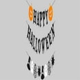 thumbnail image 1 of Decoraciones de pancartas de calabaza de Halloween, pancarta de banderines de guirnalda de feliz Halloween para paredes Puertas Interior Exterior Repisa de la chimenea del hogar, 1 of 5