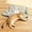 Yellow, variant on Rechargeable Automatic Cat Toy, 3-Mode Touch-Activated Interactive Toy with Random Motion, Concealed Feather & Squeaky Sound for Indoor Cats & Kittens (Blue)