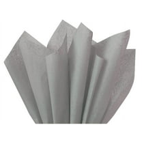 Pack Of 480, Solid Gray Tissue Paper 20 X 30" Sheet Half Ream Made From 100% Post Industrial Recycled Fibers Made In USA