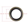 thumbnail image 4 of Unique Bargains M10 Bronze Tone Engine Oil Drain Crush Flat Bonded Washer Gaskets for Car 25 Pieces, 4 of 4
