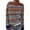 190#Blue, variant on Fair Isle Sweater Women Fall Knitted Vintage Embroidered Sweaters Crewneck Stripes Long Sleeve Casual Boho TopsSilver XL