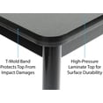 thumbnail image 4 of Correll 36"W x 72"D High Pressure Library Table in Gray Granite, 4 of 5