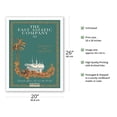 thumbnail image 2 of Denmark - Shipping and Trading Cruise Line - East Asiatic Company (EAC) - Vintage Ocean Liner Travel Poster by Valdemar Larsen c.1930s - Fine Art Matte Paper Print (Unframed) 20x26in, 2 of 4