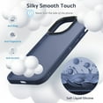 thumbnail image 4 of Designed for iPhone 13 Pro Case, [Support Wireless Charging] Soft Silicone Slim Anti-Scratch Phone Case for iPhone 13 Pro 6.1 inch, Blue, 4 of 7