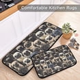 thumbnail image 5 of Cartoon Pug Dog Printing Kitchen Mat Set of 2 Cushioned Non Slip Rugs for Bedroom Floor Runner Mats, 5 of 7