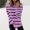 *Purple, variant on ClodeEU Women's Striped Long Sleeve T-Shirt,Fall Crew Neck T Shirts, Loose Casual Blouses Tops Black,Womens Plus L