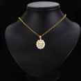 thumbnail image 2 of 14K 3C Gold Baptism Religious Pendant | Tri Color Gold Religious Charm Pendant for Necklace Chain | Gift for Men Women | 12 x 13 MM | 1.3 grams, 2 of 8