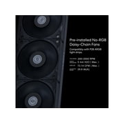 Lian Li Hydroshift 360 AIO- Pre-installed 3 x 28MM fans - Side-mounted coolant pathway - 2.88” LCD Screen - 480 × 480 Resolution - Captured screenshots or recorded videos Shift AIO -Black (HSLCD36SB)