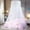 White, variant on Sonbest Princess Garden Lace Bed Crown Net Bed, Suitable For Queen Shuangquan King Size Bed, Four Colors,Quick Easy Installation, Size65 X 260cm / 25.6 "x 102" (top Diameter X Height) Purple