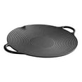 thumbnail image 3 of Sartén para barbacoa, parrilla para panqueques, sartén plana con asas dobles, fácil de limpiar, multiusos, para crepes, para picnic, camping al aire 30 centímetros, 3 of 8