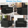 thumbnail image 6 of ZAFLY Swivel Accent Chair Set of 2, Single Armchair for Living Room - Dark Gray, 6 of 8