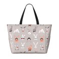 thumbnail image 2 of Disketp Various Rabbits Bolsa de Playa de Gran Capacidad, Bolso Impermeable y a Prueba de Arena para Mujer, Ideal para Playa, Piscina y Natación, 2 of 7