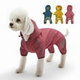 thumbnail image 1 of Abrigo de lluvia para perros Unique Bargains, impermeable, chaqueta de lluvia para perros con capucha, abrigo de lluvia ligero para perros pequeños, color rosa, 1 of 7