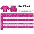 thumbnail image 3 of Happy Cherry Shiny Skirt Top Set for Kids Girl Metallic Dance Outfit Top Sequin Dress Performance Sparkly Disco Clothes Short Sleeve Crop Top with Skirt 4-5 Years, 3 of 7