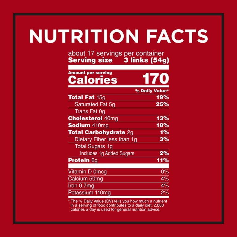 Banquet Brown 'N Serve Vermont Maple Sausage Links, 6g Protein per