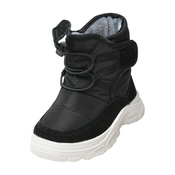 XXWXYD Baby Girls' Boots Girls and Boys Children's Casual Shoes Mesh Soft Sole Breathable Sports Short Boots for Fashion Classic Comfortable Shoe(2.5-3 Years,Black)