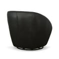 thumbnail image 2 of Flexsteel Homestyles Wade Black Leather Swivel Chair, 2 of 5