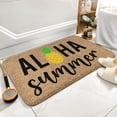 thumbnail image 6 of Summer Pineapple Doormat Summer Welcome Home Mat Hawaiian Themed Doormat Cute Colorful Patio & Porch Decor Outdoor Decor,Funny Door Mat,Indoor Door Mat,Coral Velvet Rug 16”x24”, 6 of 7