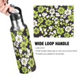 thumbnail image 4 of Yayeee 20oz Insulated Water Bottle Double Wall Stainless Steel with Flip Straw Lid, Green Flower Pattern, 4 of 7