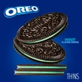 thumbnail image 2 of (2 pack) OREO Thins Mint Creme Chocolate Sandwich Cookies, Family Size, 11.78 oz(2 pack) OREO, 2 of 3