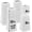 White-4 Pack, variant on White Bed Risers 8 Inch Heavy Duty, 4 Pack Furniture Risers for Dorm Twin XL Sofa Couch Table Desk Cabinet Bed Frame, Black Bed Lifts Risers