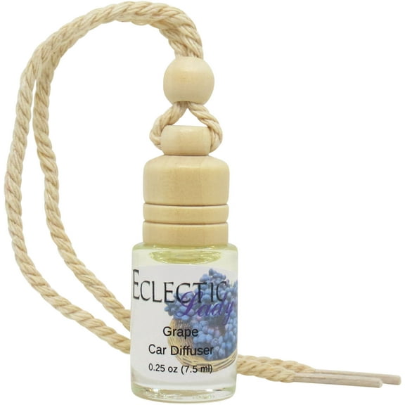 Grape Scented Car Diffuser by Eclectic Lady, 7.5 ml, Air Freshener, Premium Grade Fragrance Oil