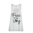 thumbnail image 1 of Peace And Joy Women's Fashion Sleeveless Flowy Racerback Workout Yoga Tank Top Sport Grey 2X-Large, 1 of 3