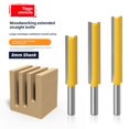 thumbnail image 1 of 12.7mm Adjustable Diameter Woodworking Router Bit with Dual-Edged Straight Tooth Design - Extended 50-76mm Deep Cutting Capacity for Slotting, Carving, and Edge Trimming - Heavy-Duty Construction for, 1 of 5