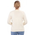 thumbnail image 4 of Turtle Bay New York Women's Classic Button Front Cable Knit Cardigan in Soft Acryllic, 4 of 7