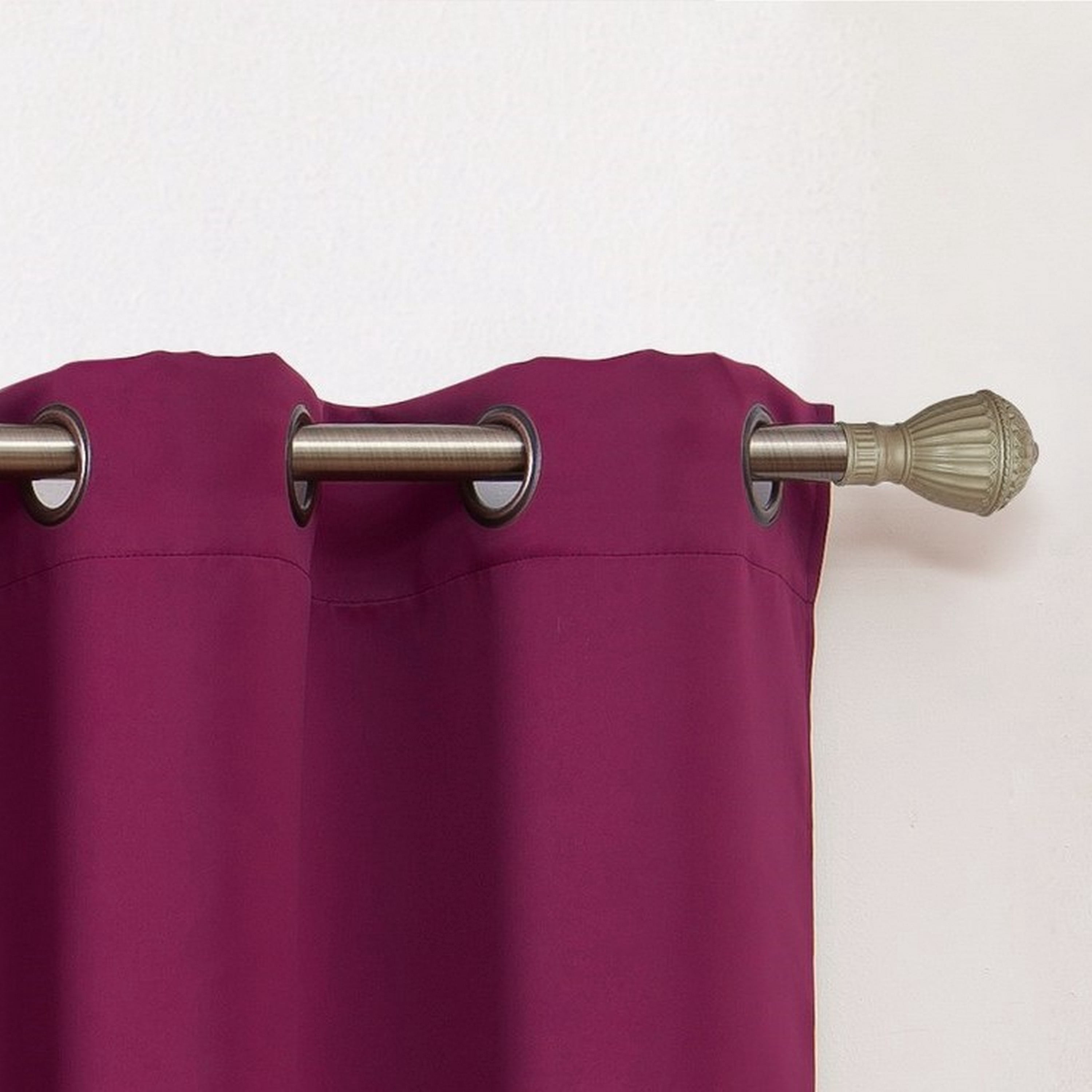 VCNY Home Neil Pink Solid Grommet Blackout Curtain Panel, 52" x 63"