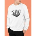 thumbnail image 2 of Upside Down Sloth Sweatshirt Men -SPIdeals Designs, Male 3X-Large, 2 of 4