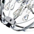 thumbnail image 5 of CWI Lighting Abia 5 Light Up Contemporary Metal Chandelier in Chrome, 5 of 5