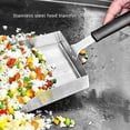 thumbnail image 4 of YIOSOA Stainless Steel Griddle Accessories with Handle, Large Flat Top Grill Spatula, Food Scraper, Stir Fry Cooking Tool, 4 of 7
